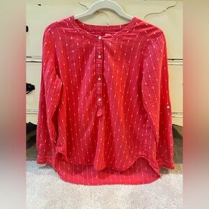 Ann Taylor Soft Pink Tunic Size Medium 100% Cotton